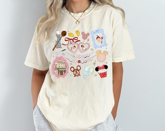 Retro Coquette Ratatouille Remy Shirt, Remy Ratatouille Comfort Color Tee, Anyone Can Cook Paris Graphic Tee, Cute Little Chef Bow Vacation