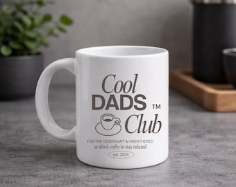 Coole Dads Club Tasse, Tasse für den besten Papa, Vatertagsgeschenk, Geschenk für Vater