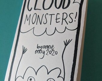 Cloud Monsters tiny coloring book