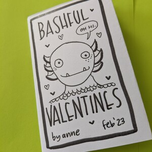 Bashful Valentines -- tiny mini comic / zine