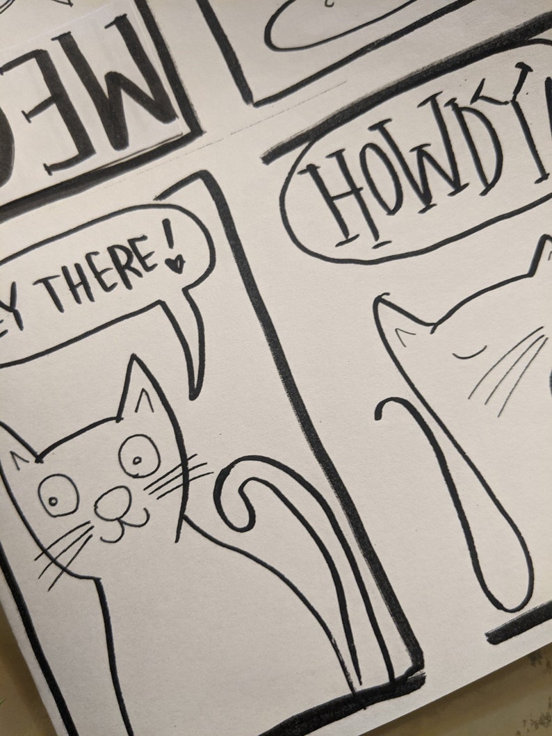 MEGA MEOW tiny mini comic image 3