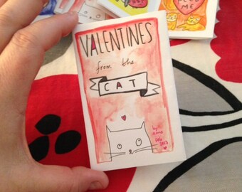 Valentines from the Cat color mini comics