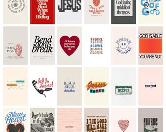 51PCS Christian Downtown Girl Aesthetic Collage Kit, y2k Aesthetic, Downtown Girl, Teen Aesthetic, Bible Verse Posters, Aesthetic room decor