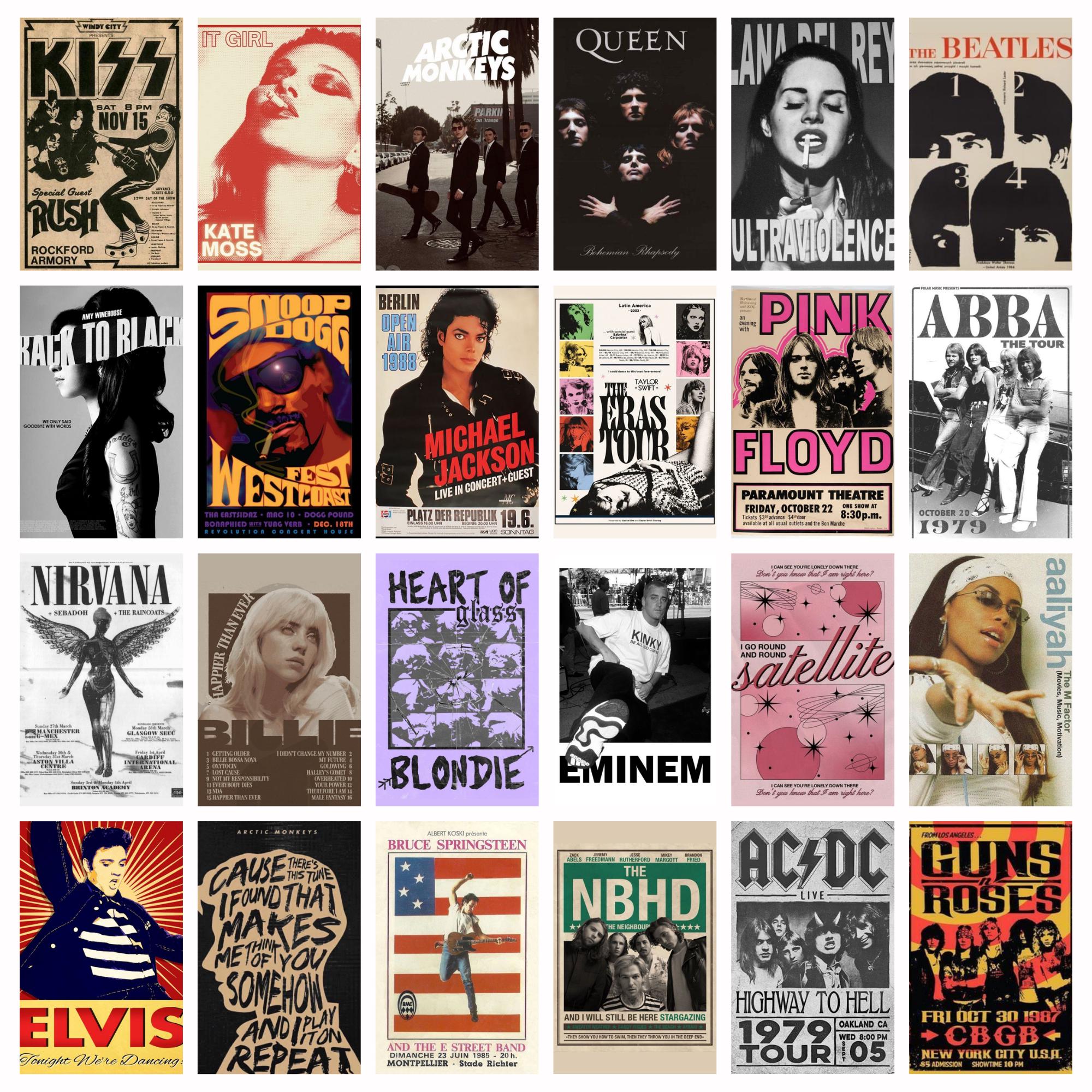 Girl Music Poster - Etsy