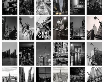 Boujee New York NYC 美的写真コラージュキット 80 枚入り