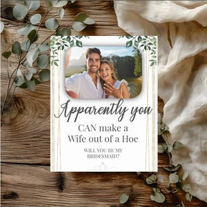 Personalized Bridesmaid Proposal Card – Custom One-Sided Greeting with Envelope, Bridal Party Invite, Wedding Stationery