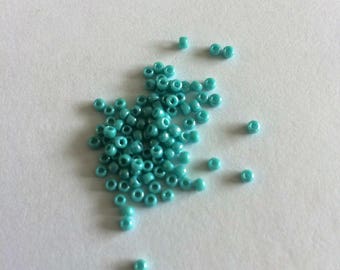Opaque Rainbow Turquoise Toho 11/0 seed bead 15g (TR-11-413)
