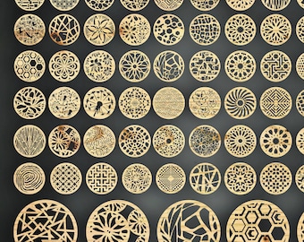 Mandala Coaster SVG | Laser Cut Wood Designs (Digital File)