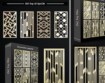 Art Deco Laser Cut Panels | Geometric Screen Designs (Digital Download)