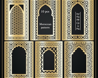 Moroccan Arch Laser Cut Files | Islamic Geometric SVG (Digital Download)