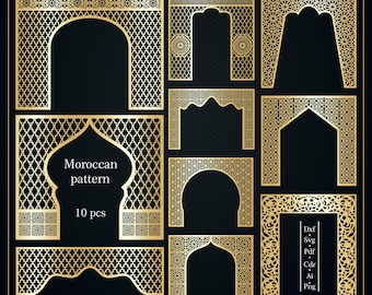 Moroccan Arch SVG Bundle | Islamic Laser Cut Files (Digital Download)