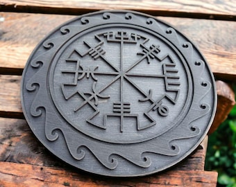 Vegvisir Viking Compass Laser Cut File | Viking Shield | Norse Symbol for Guidance and Protection | SVG DXF AI Files | Digital Download