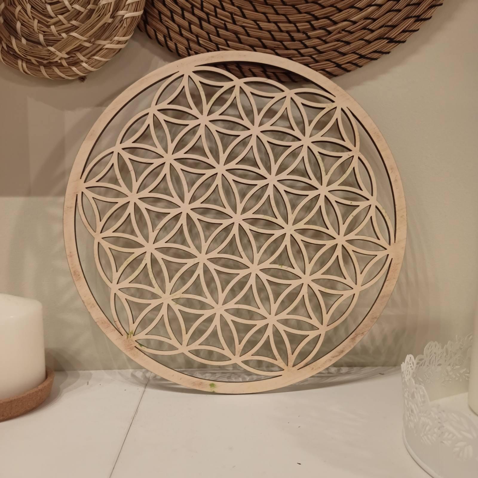 Flower of Life SVG Laser Cut File, Sacred Geometry Decor, DXF CDR ...