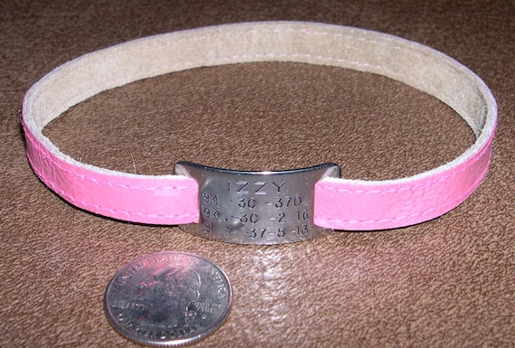 イタリアングレーハウンドまたはウィペット用のレザー製カスタムタグ