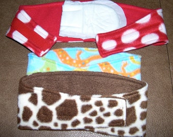 3 WHIPPET Belly Band Dog Diapers