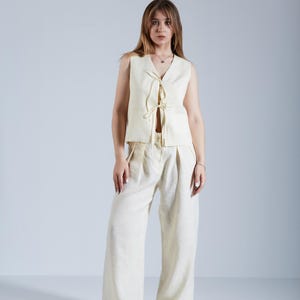 Linen Pants for Women | Wide Leg Linen Pants | Linen Trousers High Waist | Linen Pants | Linen Pants Trousers | Wide Leg Trousers