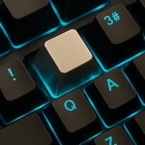 Set of 4 Brushed Aluminum Arrow Keycaps – Premium Directional Metal Keys for Mechanical Keyboards – MX Compatible