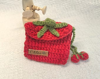 Personalized Crochet Airpods Pouch, Handmade Crochet Earbud Pouch Small Pouch for Keys, Jewelry, Earbuds Case Gift