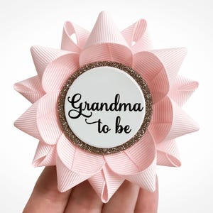 Pink Baby Shower Decorations, Baby Girl Shower Corsages, Girl Baby Shower Pins, New Grandma Gift, Personalized Shower Gifts, Pale Pink