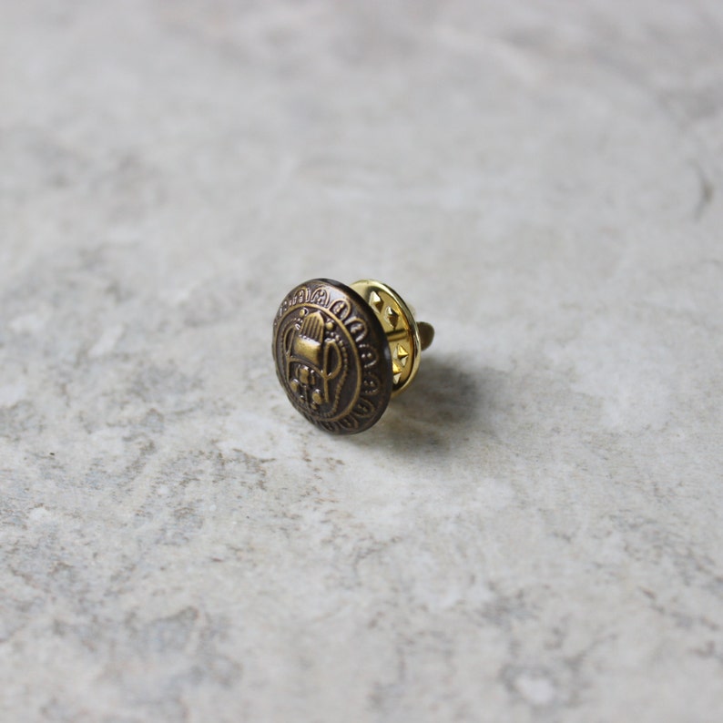 Mens Tie Pin Mens Bronze Tie Tack Antique Bronze Tie Pin Etsy