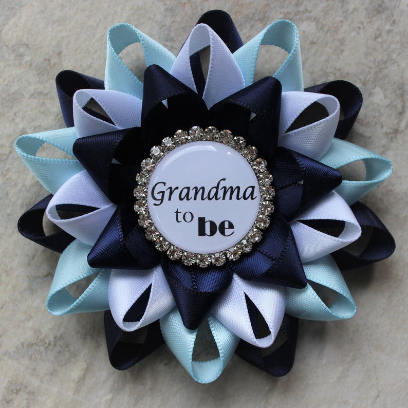 Boy Baby Shower Decorations Blue Pins Grandma To Image 0