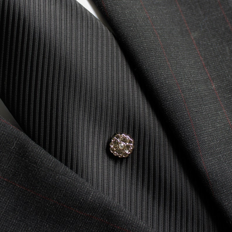 Gold Tie Tack Gold Tie Pin Mens Gift Vintage Style Tie Etsy