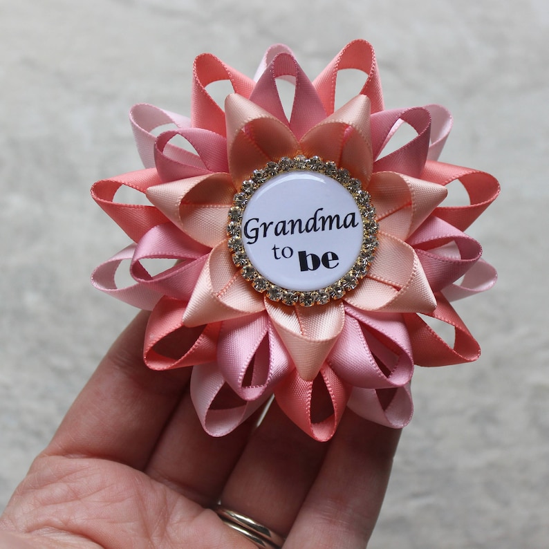 Grandma to Be Pin Personalized Baby Shower Corsage New Etsy