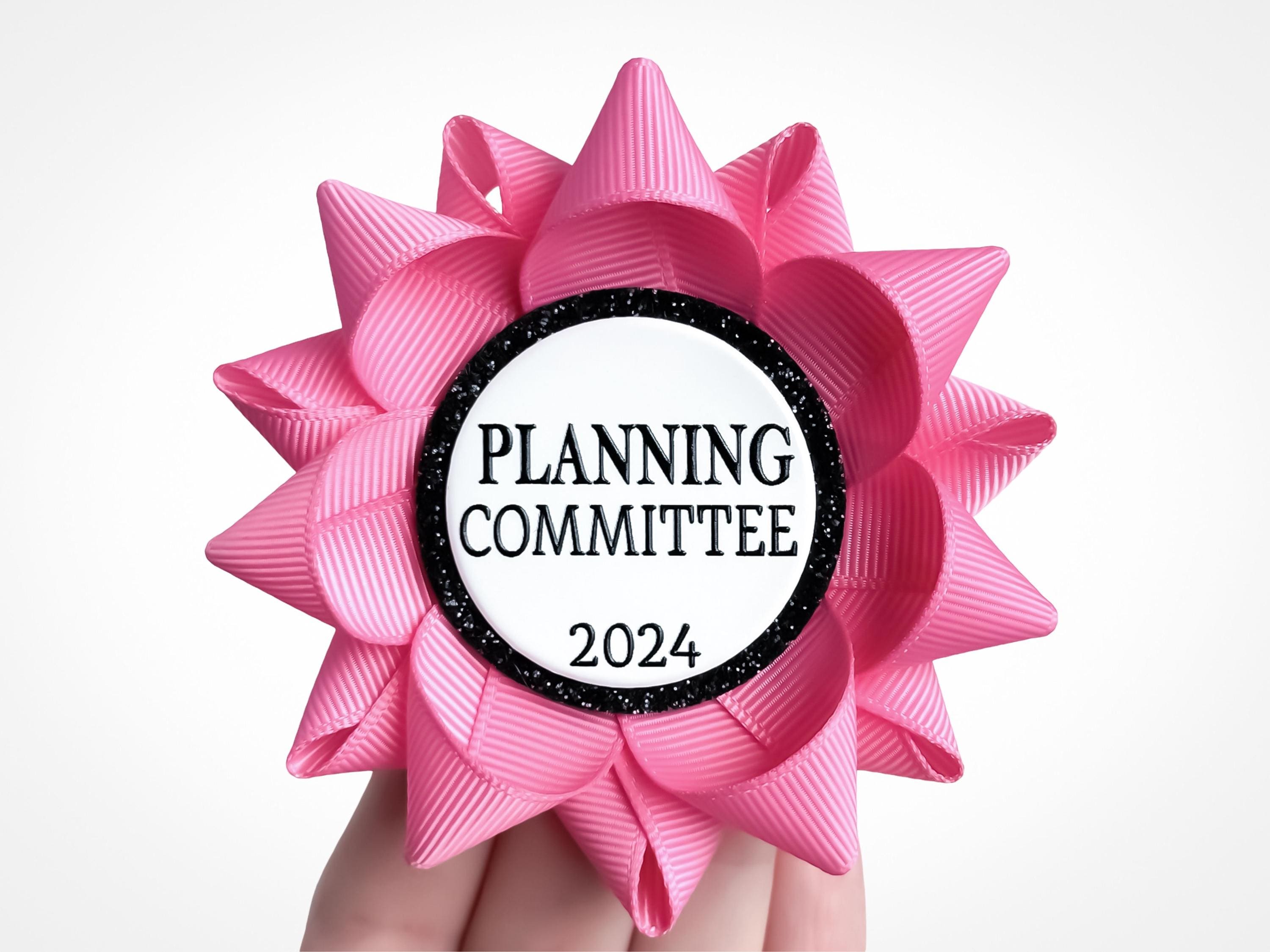 Special Event Pin, Custom Printed Event Ribbon, Committee Name Tag ...