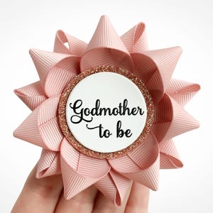 Blush Pink Baby Shower Decorations, Rustic Baby Shower Pins, Godmother Gift for Baby Shower, Blush Baby Shower Decor, Custom Pins, Blush