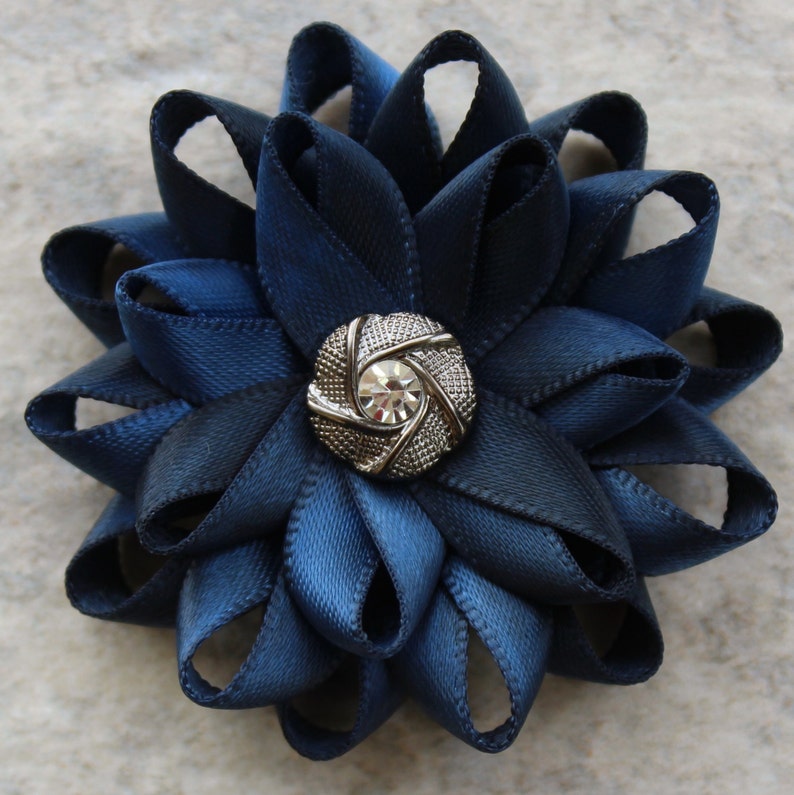 Blue Lapel Flower for Men Mens Lapel Flower Mens Flower Etsy