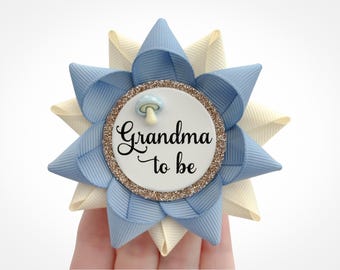Blue Woodland Mushroom Theme Custom Baby Shower Button