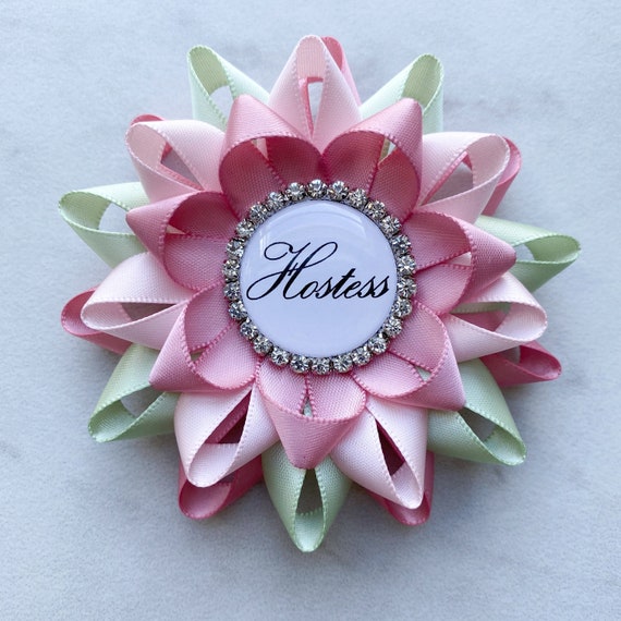 pink and green baby shower decorations