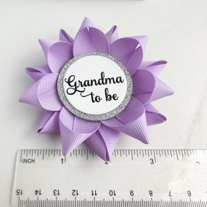 Lavender Baby Shower Decorations, Light Purple Baby Girl Shower, Grandma to Be Pin, Orchid, Lilac, Girl Baby Shower Pins, Lavender image 7