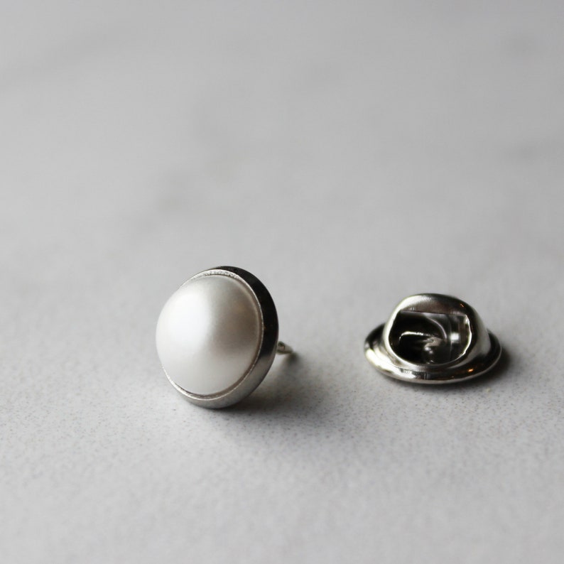 mens pearl tie pin