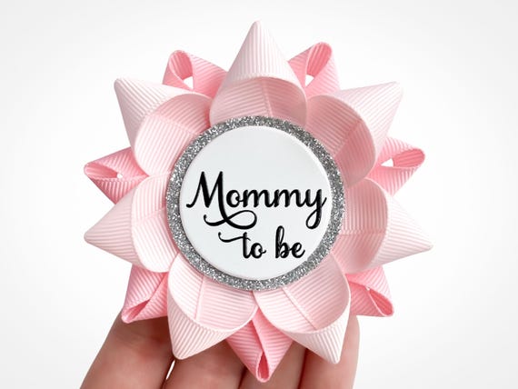 Pink Baby Shower Corsages | Mommy to be Keepsake Pin | New Grandma Ribbon Favor