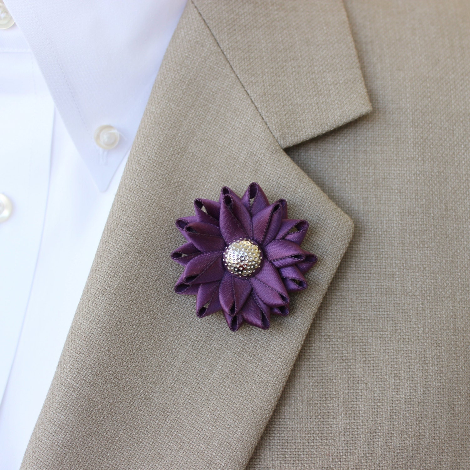 Mens Lapel Pin Mens Flower Lapel Pin Mens Wedding Etsy