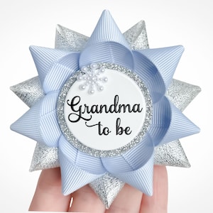 Baby Its Cold Outside Baby Shower Theme Decorations, Winter Baby Shower Pins, Custom Party Favors, Ice Blue and Silver with Snowflake