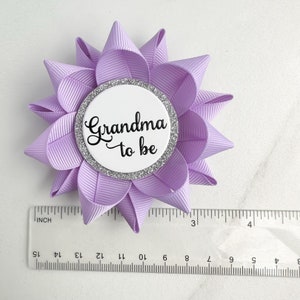 Lavender Baby Shower Decorations, Light Purple Baby Girl Shower, Grandma to Be Pin, Orchid, Lilac, Girl Baby Shower Pins, Lavender image 6