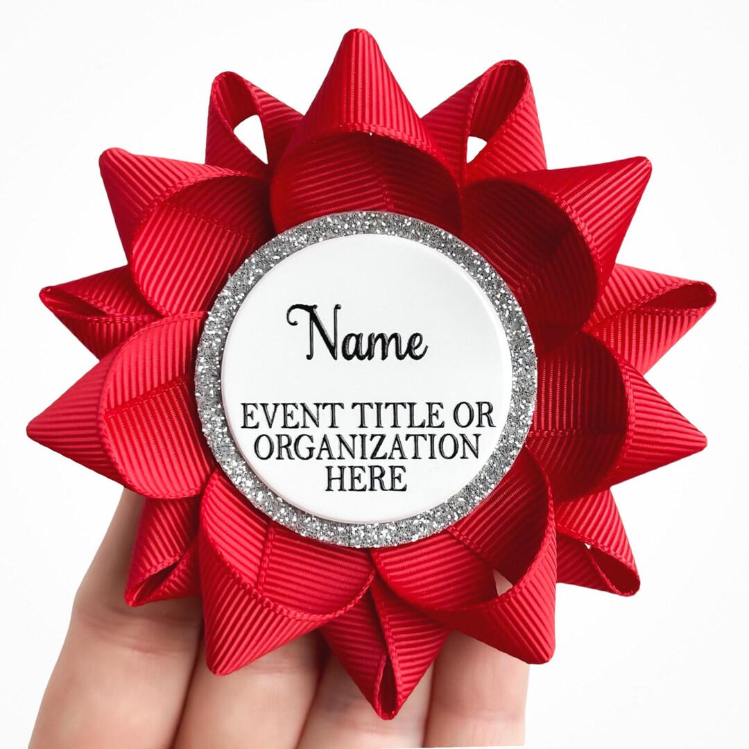 Custom Name Badge, Custom Color Event Pins, Special Event Name Badges ...