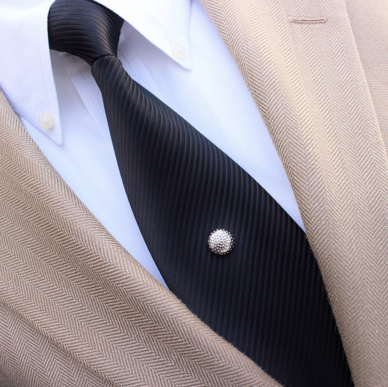 Silver Tie Pin, Silver Tie Tack, Round Tie Tacks, Mens Tie Pins, Mens Tie  Tacks, Gift for Him, Mens Fashion Accessories 