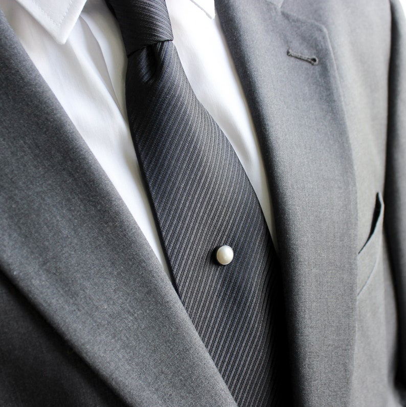 mens pearl tie pin