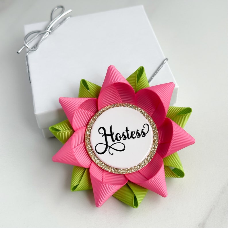 Custom Hostess Corsage Pin, Gift for Party Organizer, Wedding ...