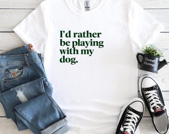 T-shirt pour amoureux des chiens : t-shirt drôle de maman pour chien, cadeau pour propriétaire d'animal de compagnie