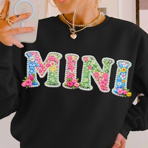 Floral Patchwork Mini PNG | Retro Quilt Style Design for Easter & Mother’s Day | Spring Floral Sublimation File for Matching Outfits