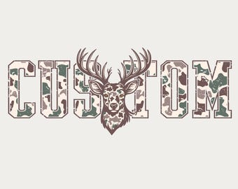 Personalized Custom Hunting Camo Name, Custom Camouflage Western Png