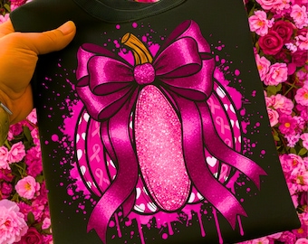 Breast Cancer Pumpkin Png, Breast Cancer Png, Pumpkin Splatter Png, Breast Cancer Awareness Png, Pumpkin Faux Glitter Png, Pink ribbon Png