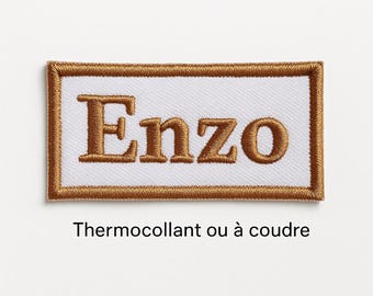 Personalized embroidered first name patch Iron-on badge for children, school, nursery, bag, clothing, Original embroidery gift