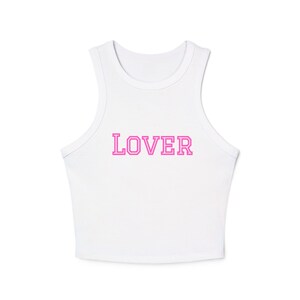 Lover Micro Rib Racer Tank Top