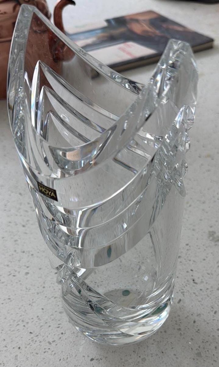 武蔵野東・西線竣工記念　HOYA CRYSTAL VASE 武蔵野東・西線竣工記念 HOYA CRYSTAL VASE クリスタル