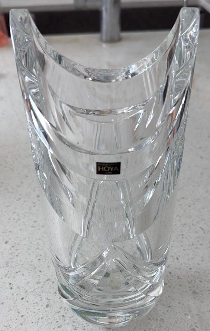 武蔵野東・西線竣工記念　HOYA CRYSTAL VASE Hoya Crystal Vase - Etsy